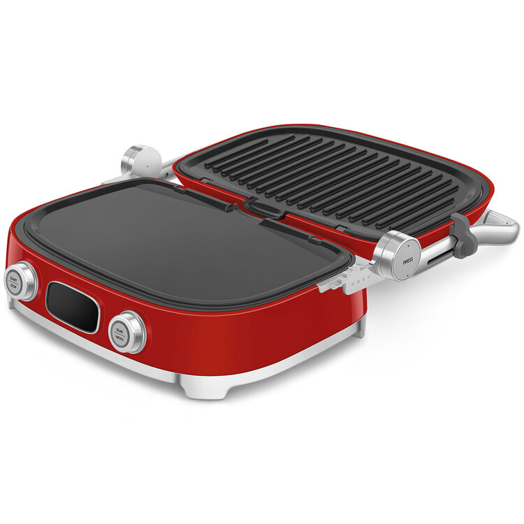 SMEG SMEG Contactgrill Rood MGF01RDEU