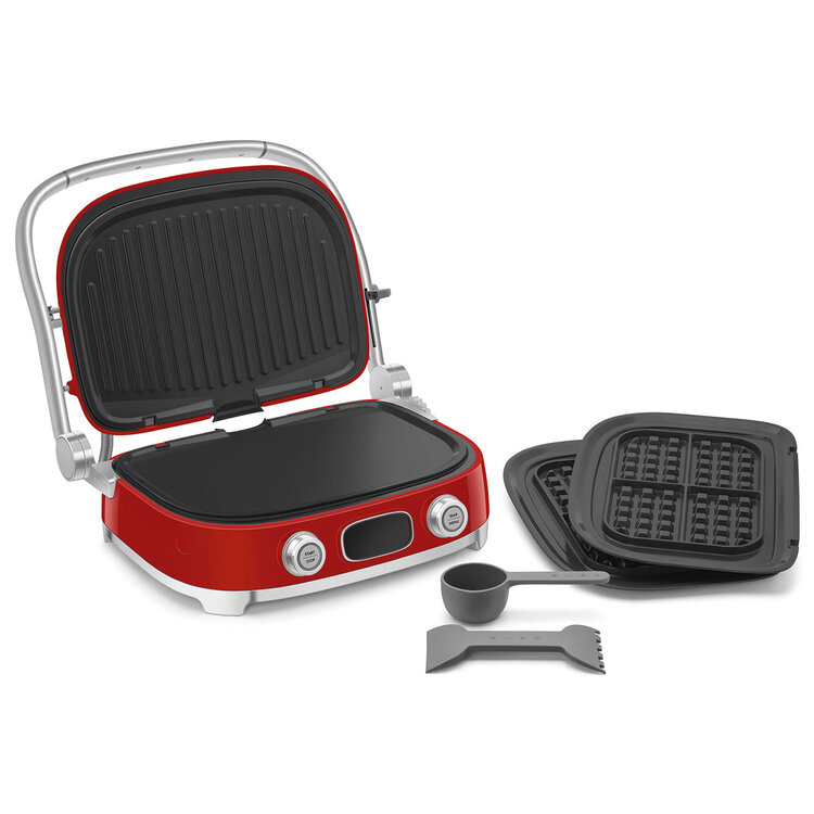 SMEG SMEG Contactgrill Rood MGF01RDEU