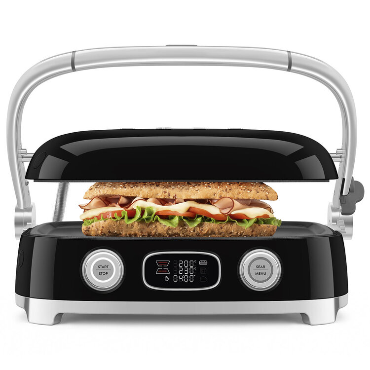SMEG SMEG Contactgrill Zwart MGF01BLEU