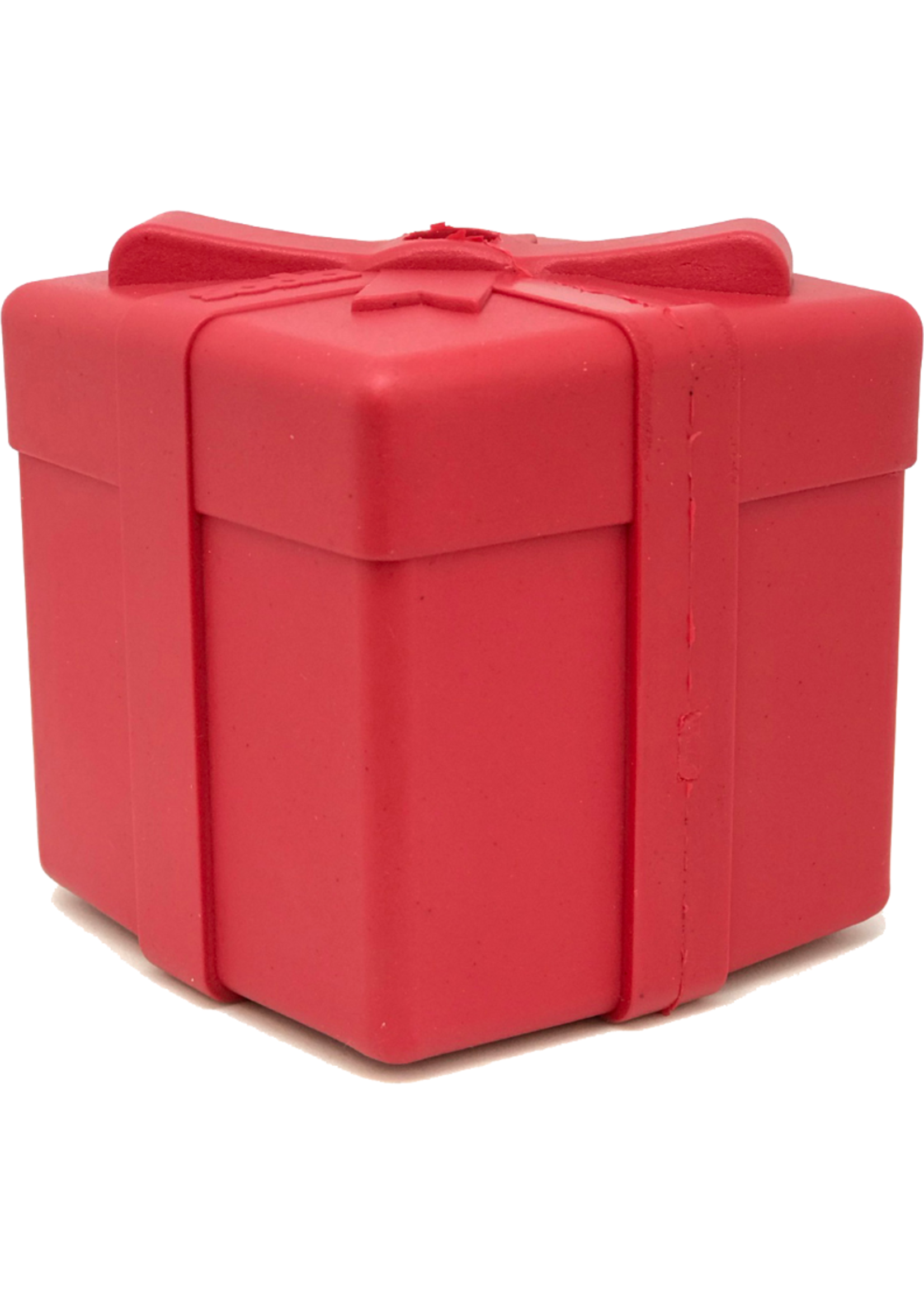 SodaPup SodaPup Gift Box Durable Rubber Chew Toy & Treat Dispenser - Red