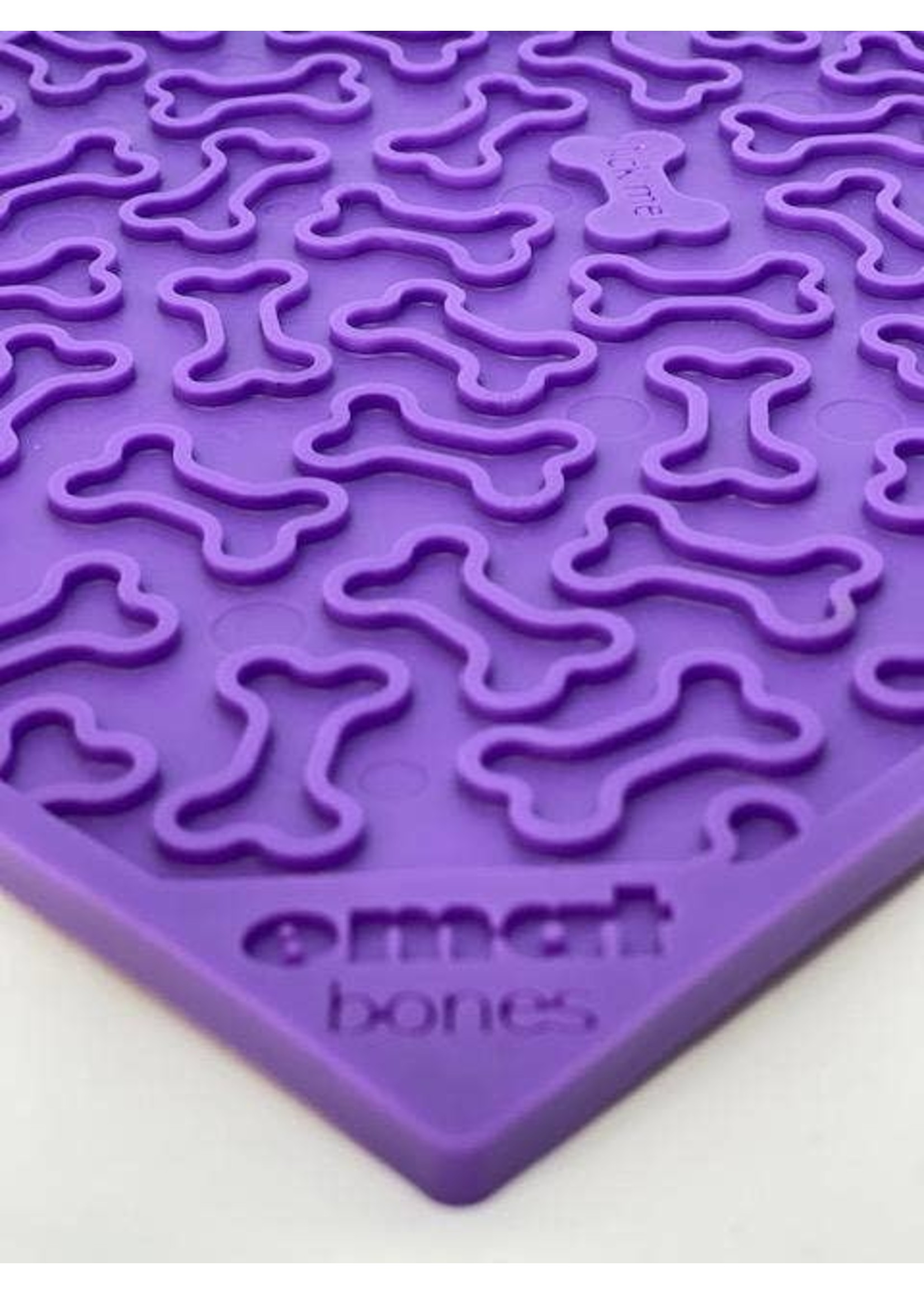 SodaPup Bones Design Emat Enrichment Licking Mat - Purple