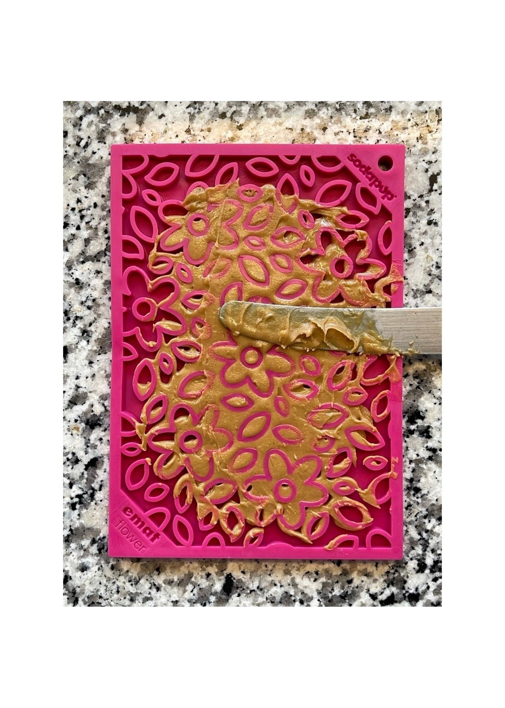 SodaPup Susan G. Komen Flower Power Design Enrichment Lick Mat