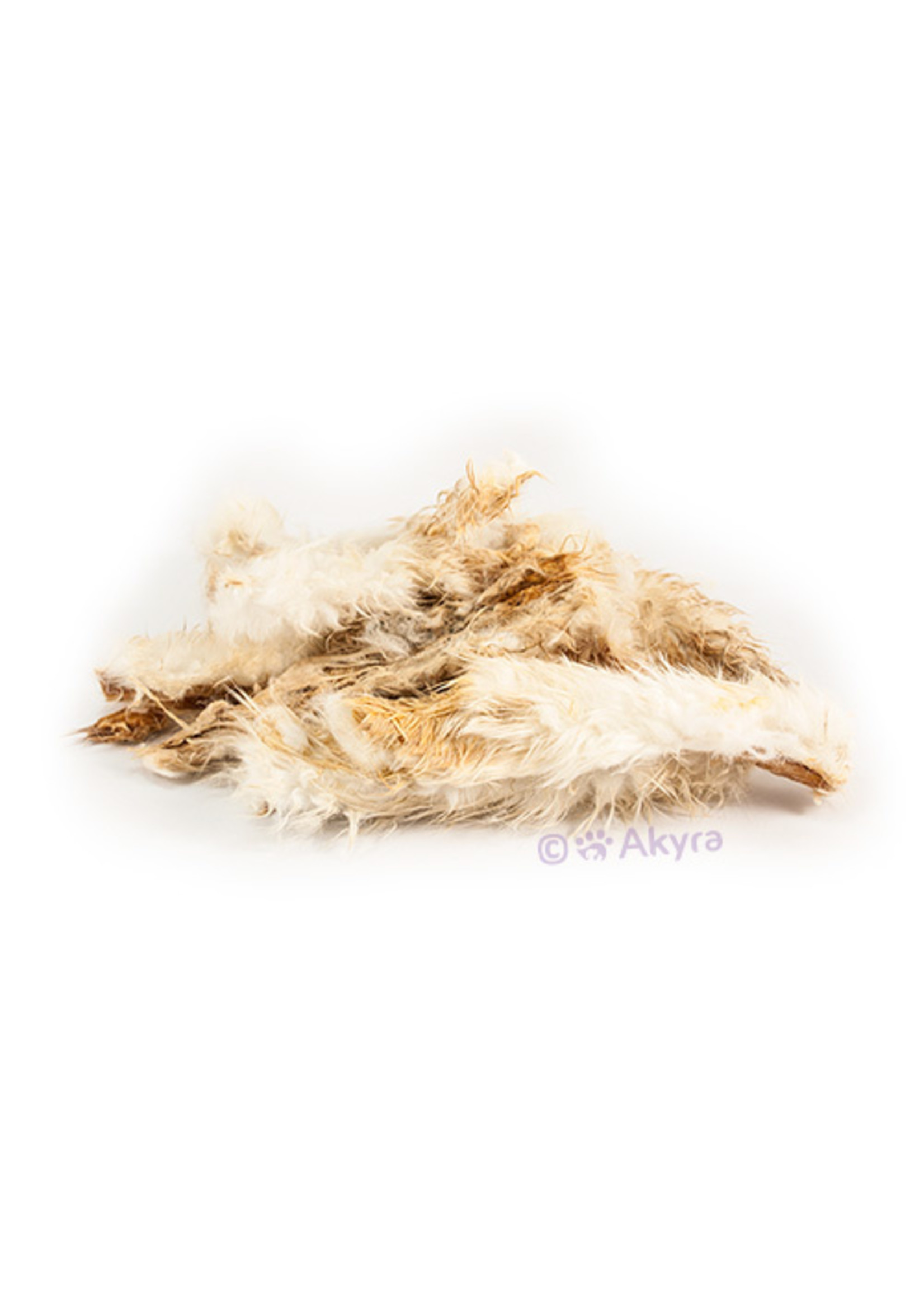 Akyra Dried Rabbit skin with fur - 250 gram