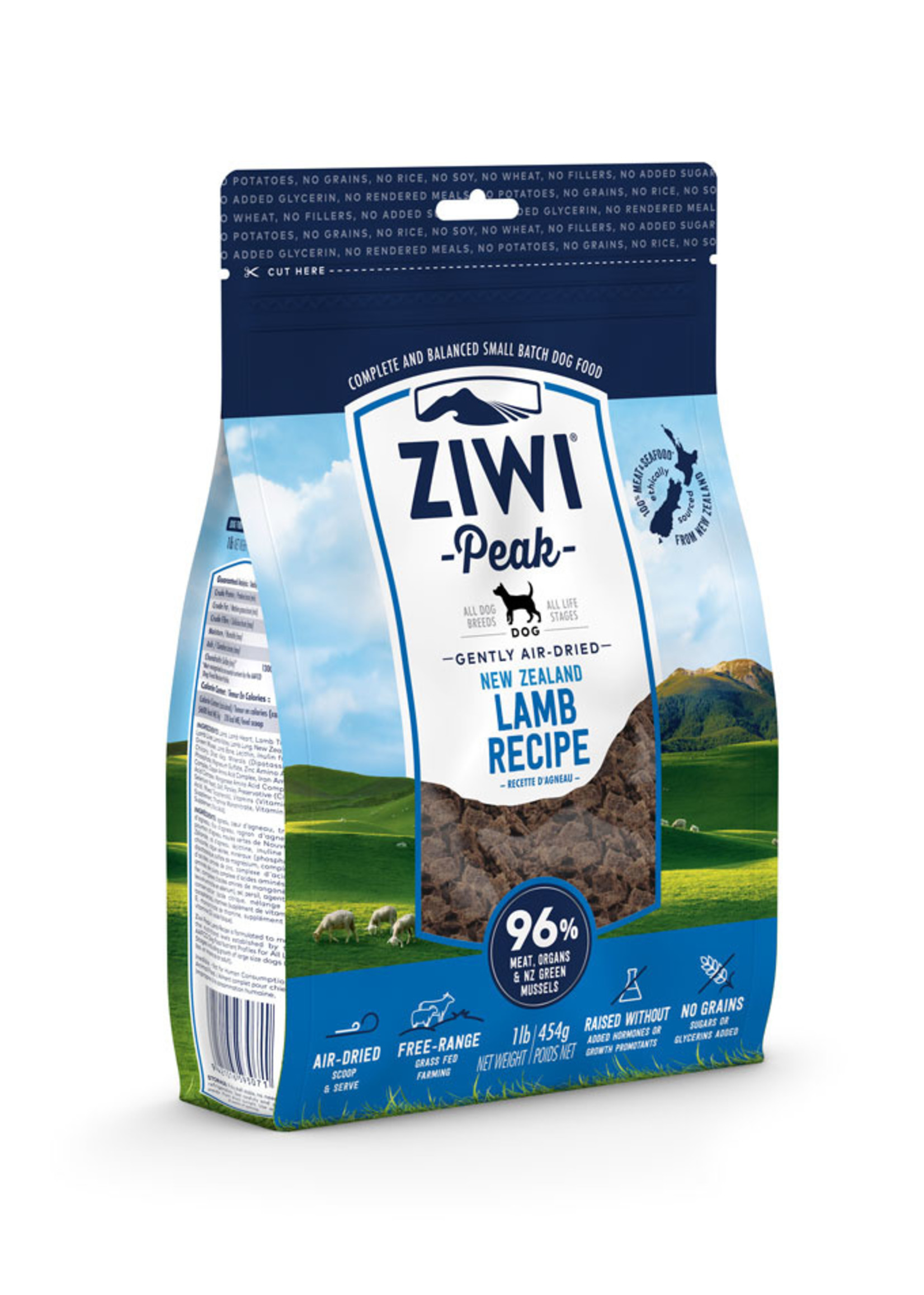 Ziwipeak Ziwi PEAK DOG GENTLY AIR-DRIED Lamb 454 gr.