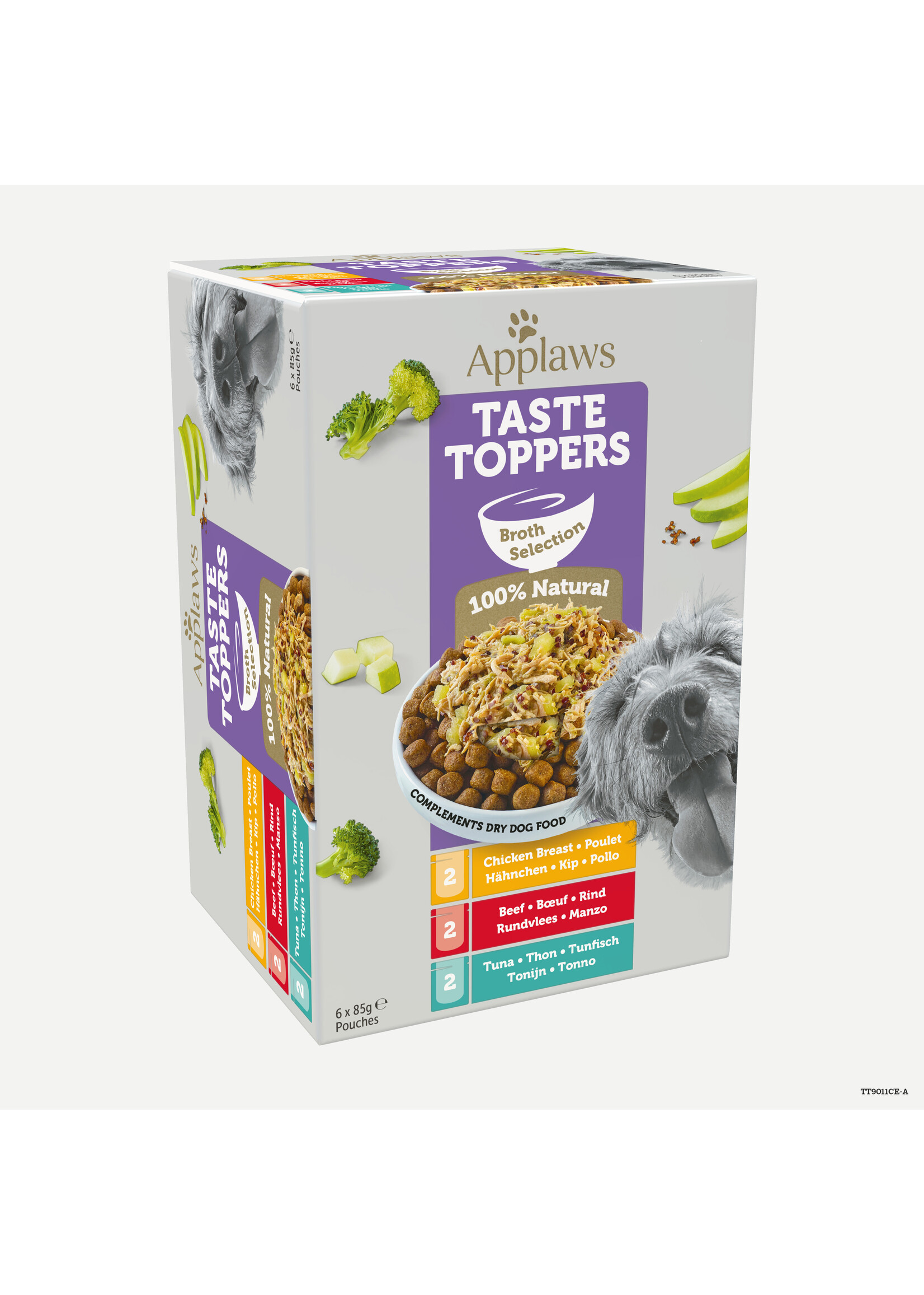 Applaws Dog Wet Applaws DOG TASTE TOPPERS MP in Broth 85 gr.