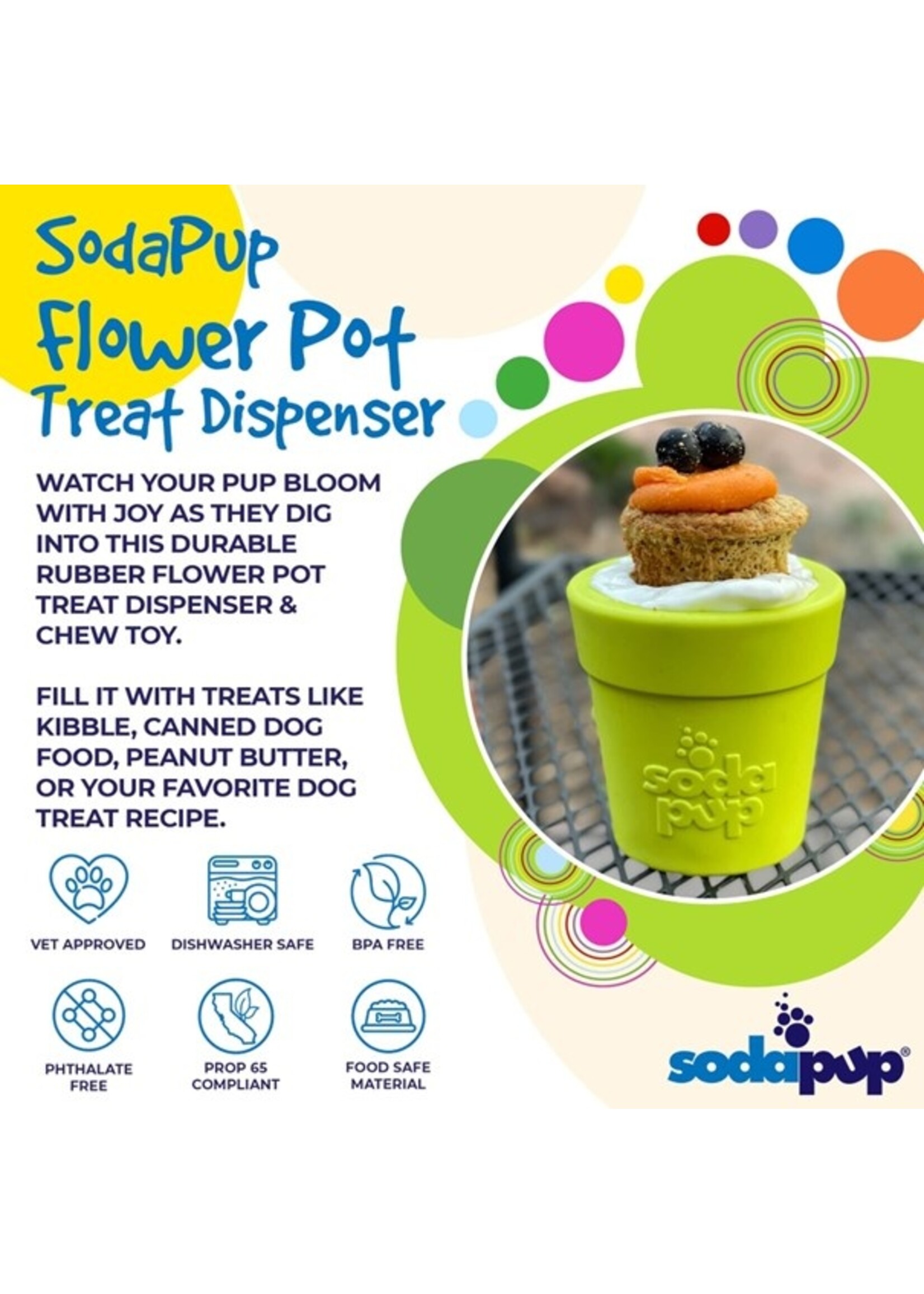 SodaPup Flower Pot Chew Toy Large