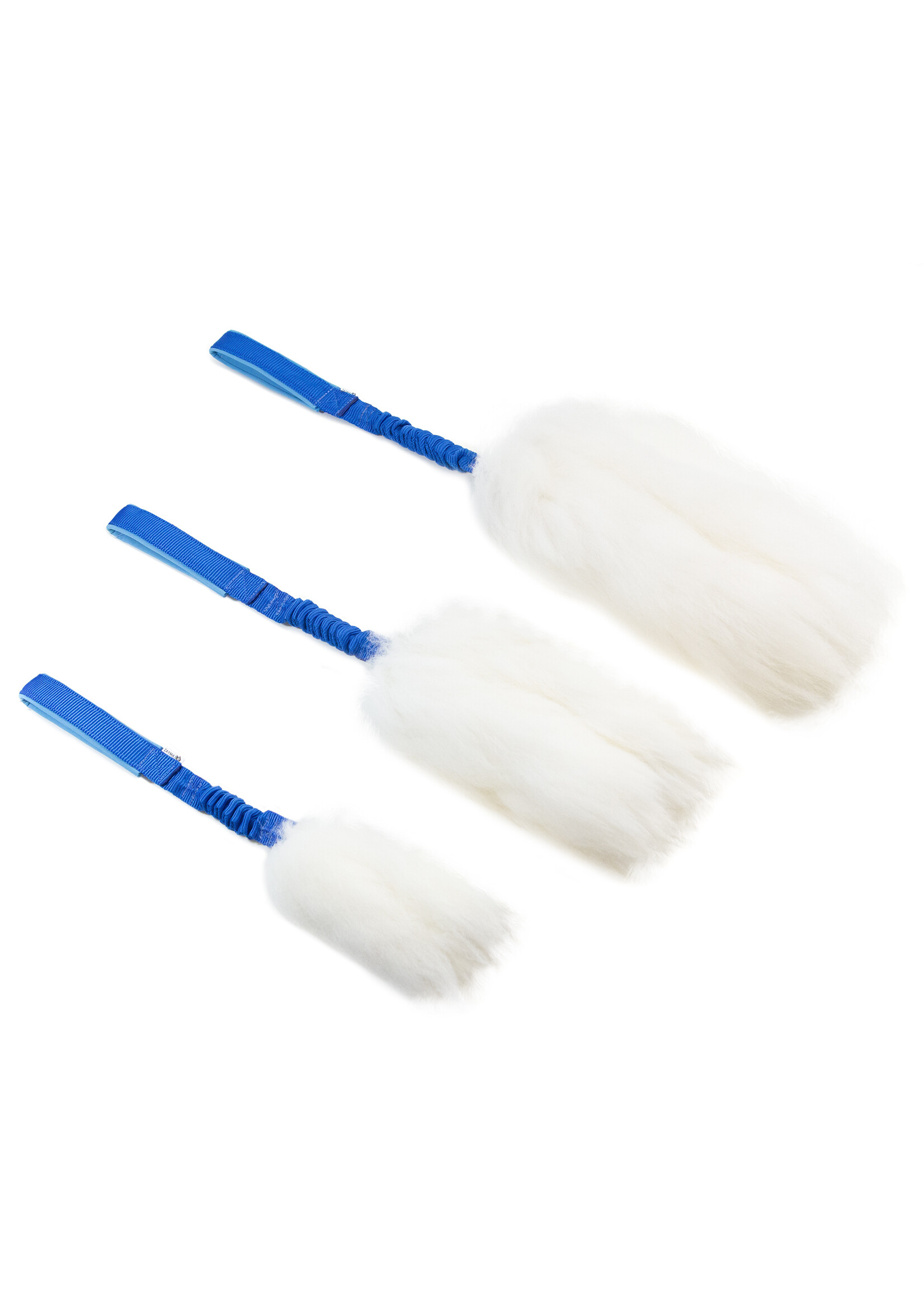 Zayma Craft Sheepskin tug toy with bungee handle S
