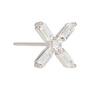 Baguette Cross Earstud