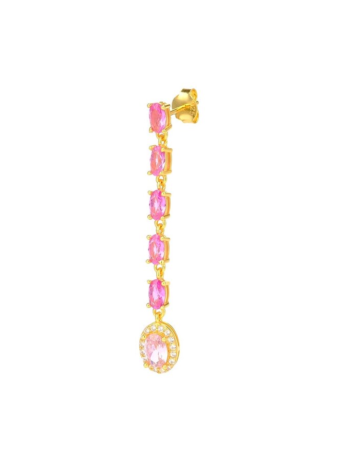 Pink Diamond Drop Earstud