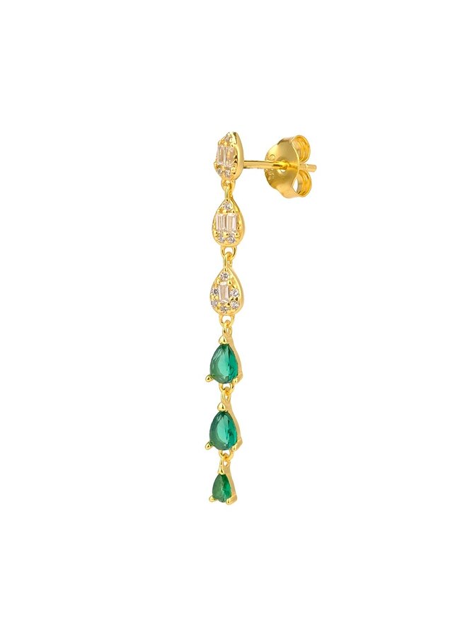 Green Dangle Earstud