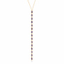 Purple Y Necklace