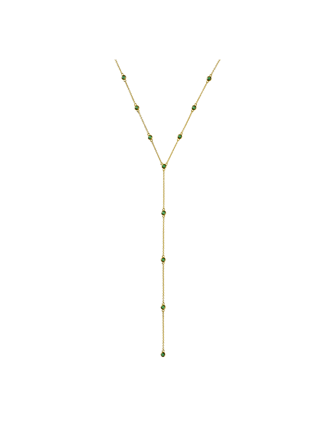 Green Y Necklace