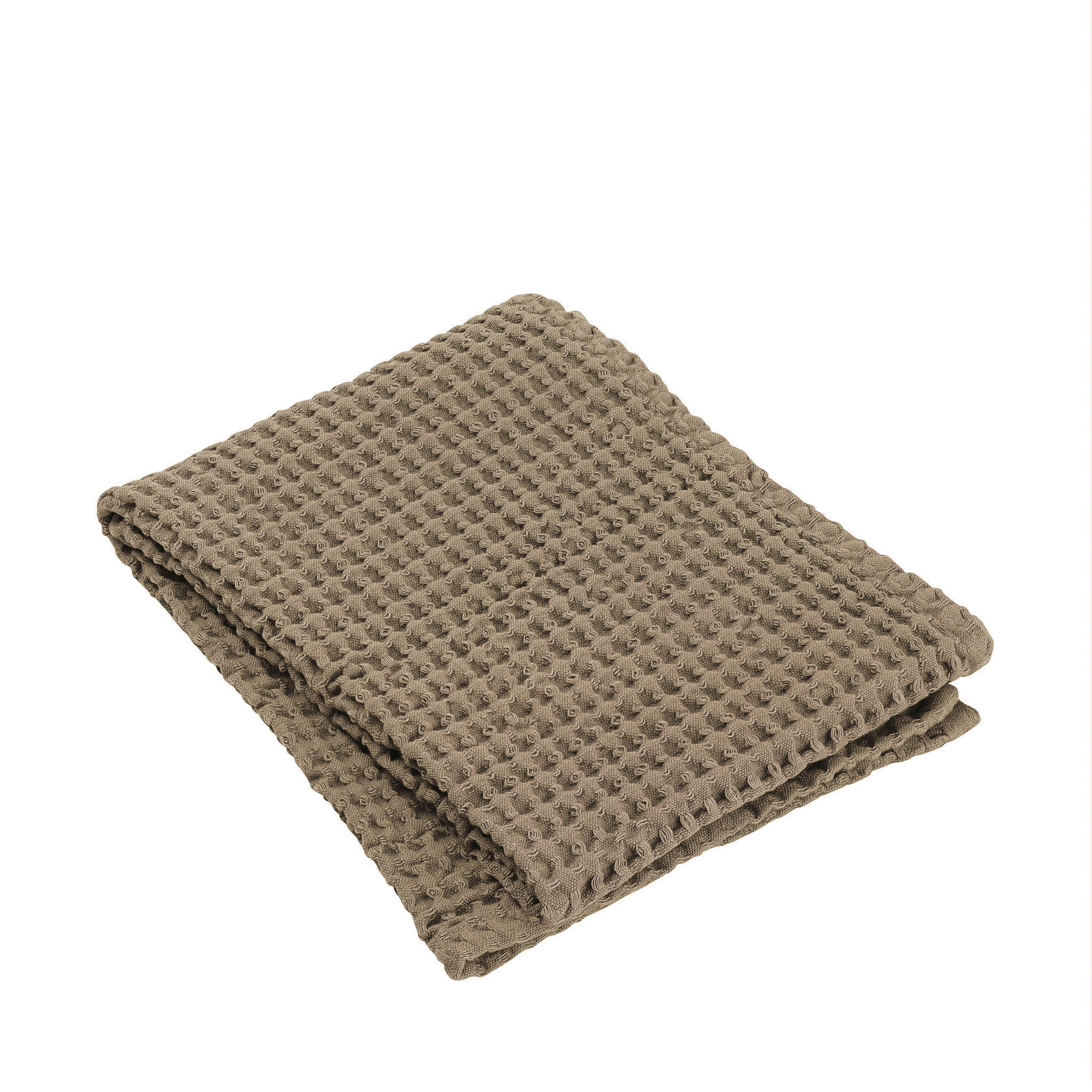 Handdoek CARO wafelpatroon 50x100 cm kleur Tan (66389)