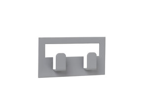 VINDO dubbele handdoekhaak zelfklevend (Sharkskin)