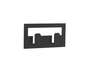 VINDO dubbele handdoekhaak zelfklevend (Black)