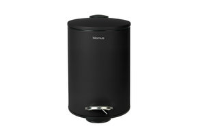 TUBO Pedalbehälter Schwarz (3 Liter)