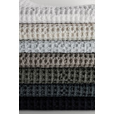 Guest towel CARO (set / 2) waffle pattern 30x30 cm color Black (66309)