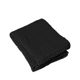 Handdoek CARO wafelpatroon 50x100 cm kleur Black (66308)