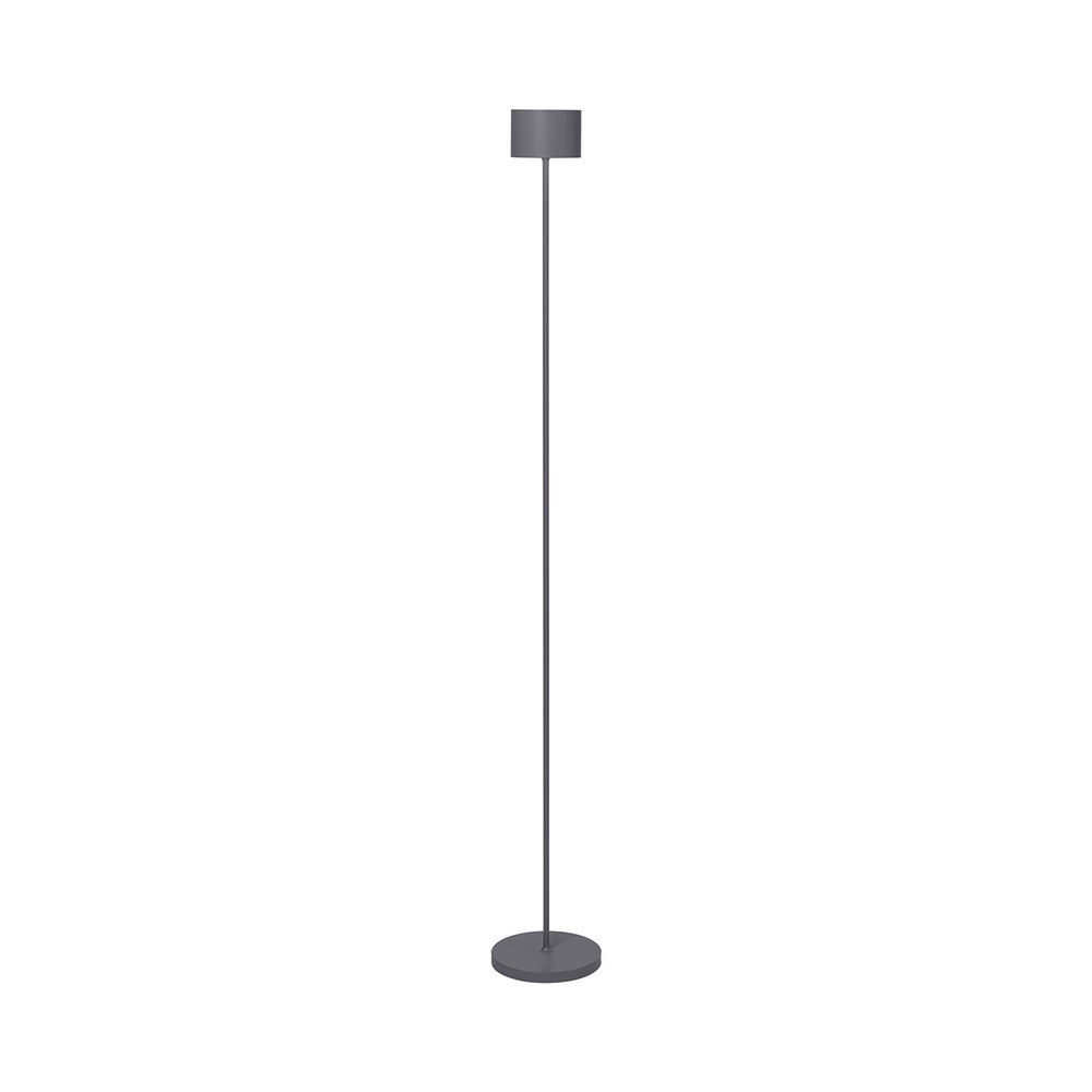 Blomus Mobile LED-Tischleuchte FAROL | Aluminium | Farbe Burned Metal | Kabellose Leuchte