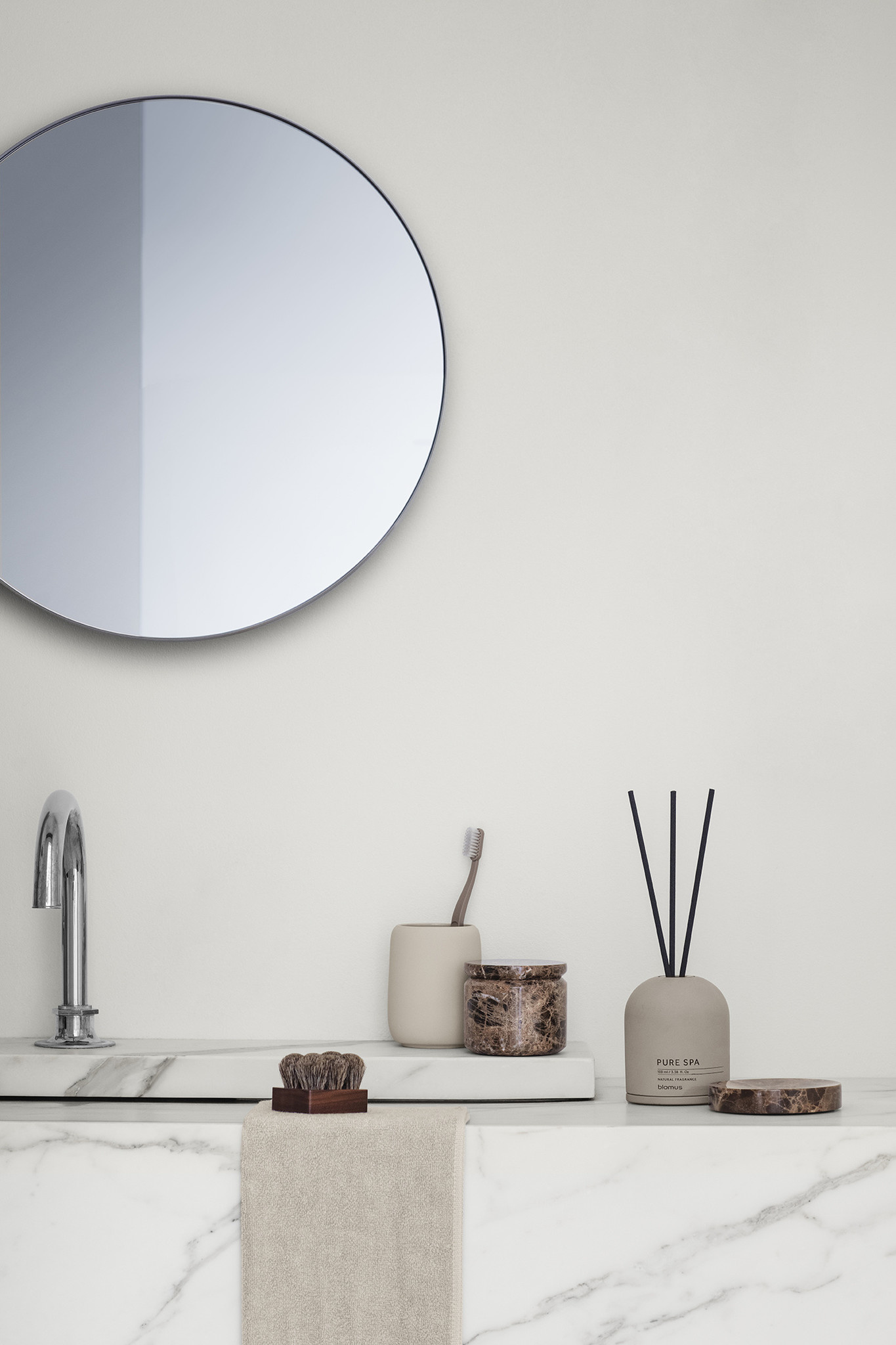 RIM wall mirror 50 cm (Steel Grey) 66003