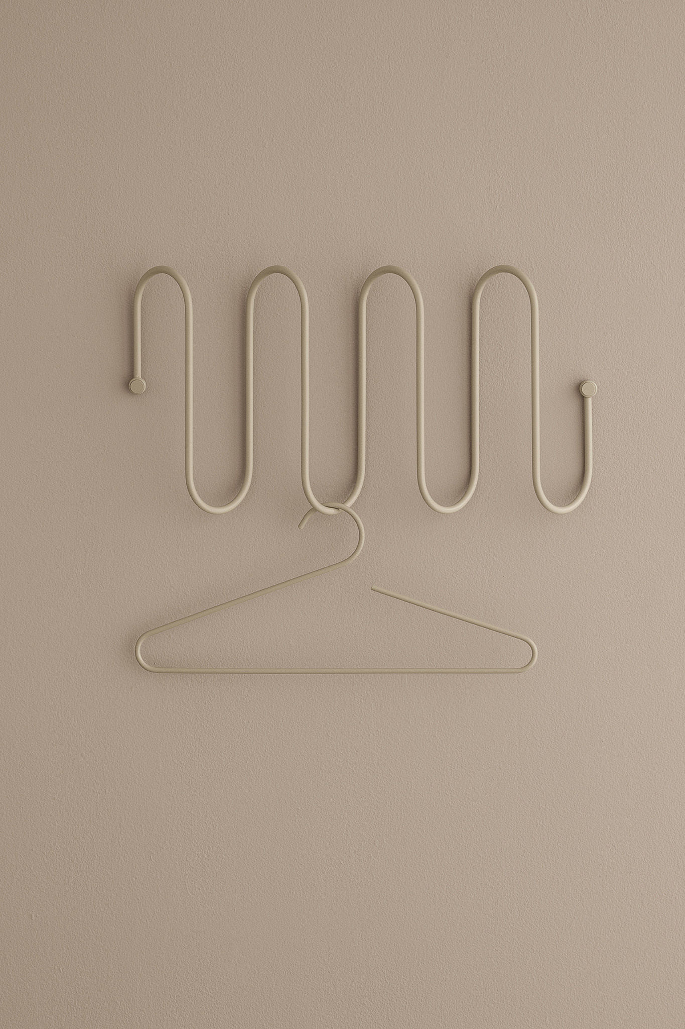CURL clothes hanger Steel Gray (set / 2 pieces) 66006
