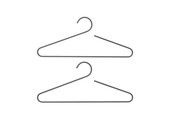 CURL kledinghanger Steel Grey (set/2 stuks)