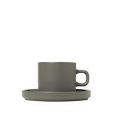 PILAR 2 coffee cups 200 ml with Pewter saucer (63974)