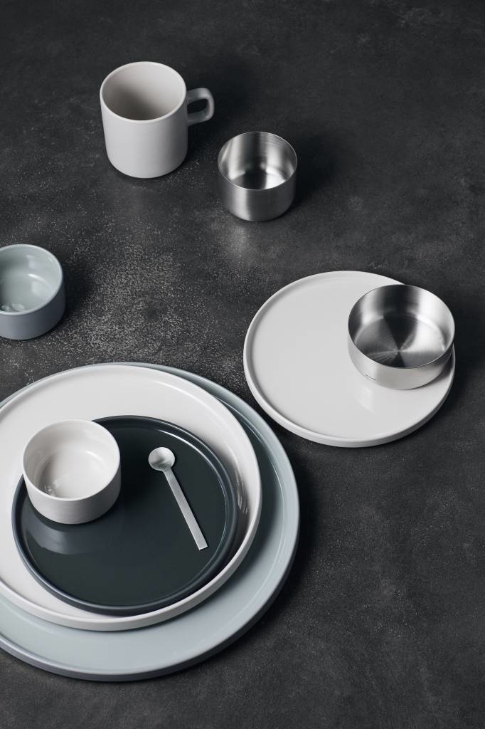 PILAR flacher Teller / Tapasteller 10 cm Moonbeam Set/4 (63988)