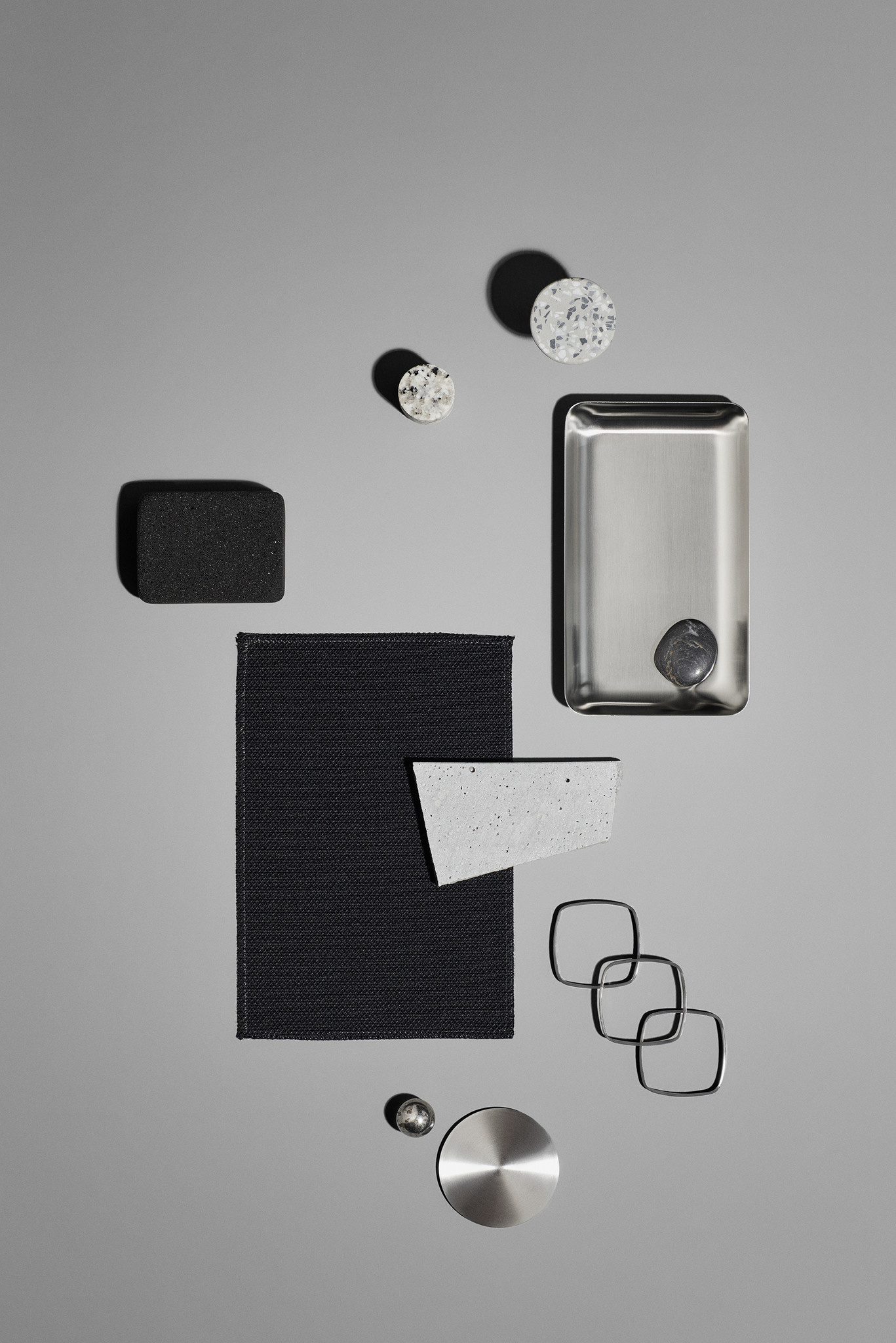 PONTO Wandhaken (Set/4) Terrazzofarbe Grau – 65900