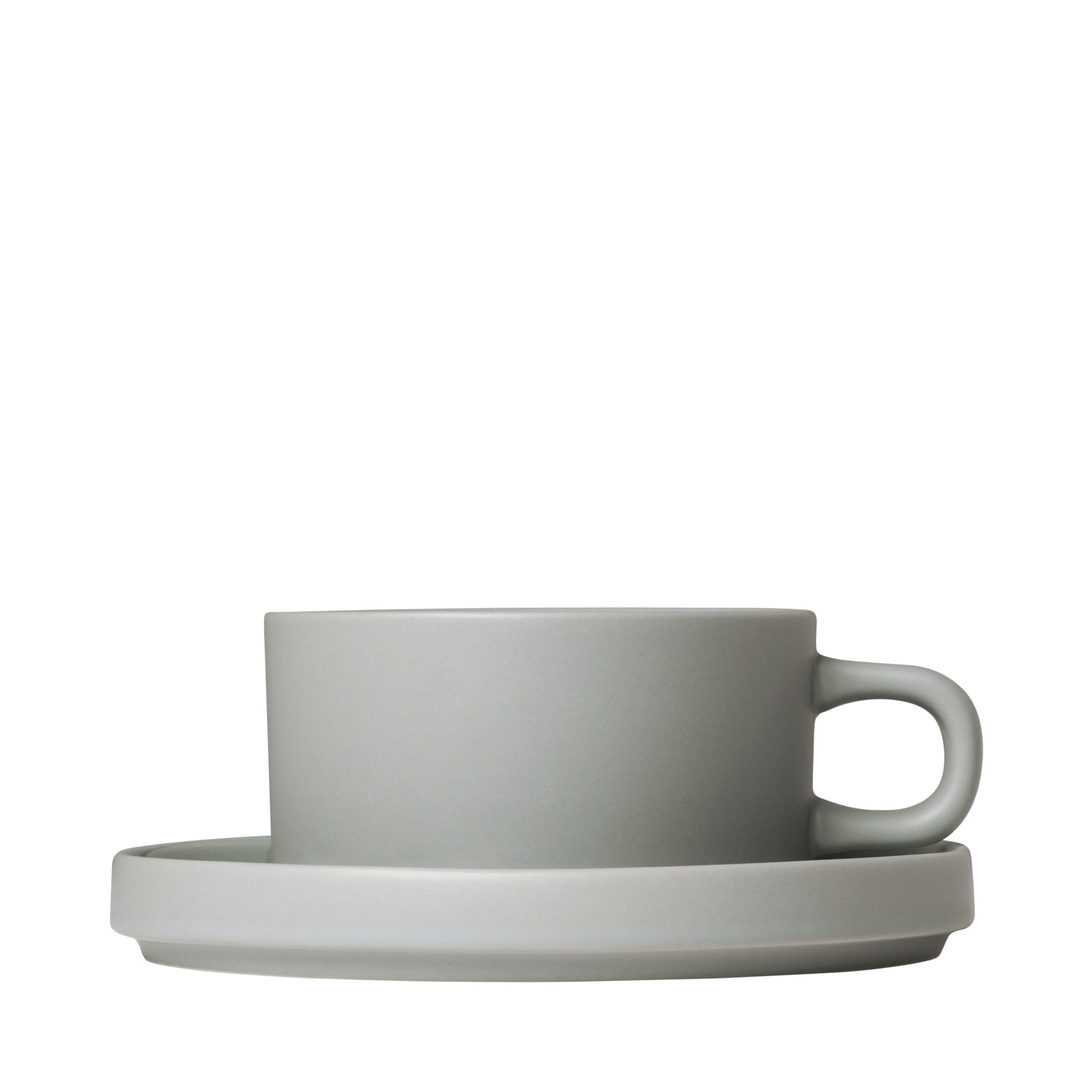 PILAR 2 tea cups 170 ml with saucer Mirage Gray (63912)