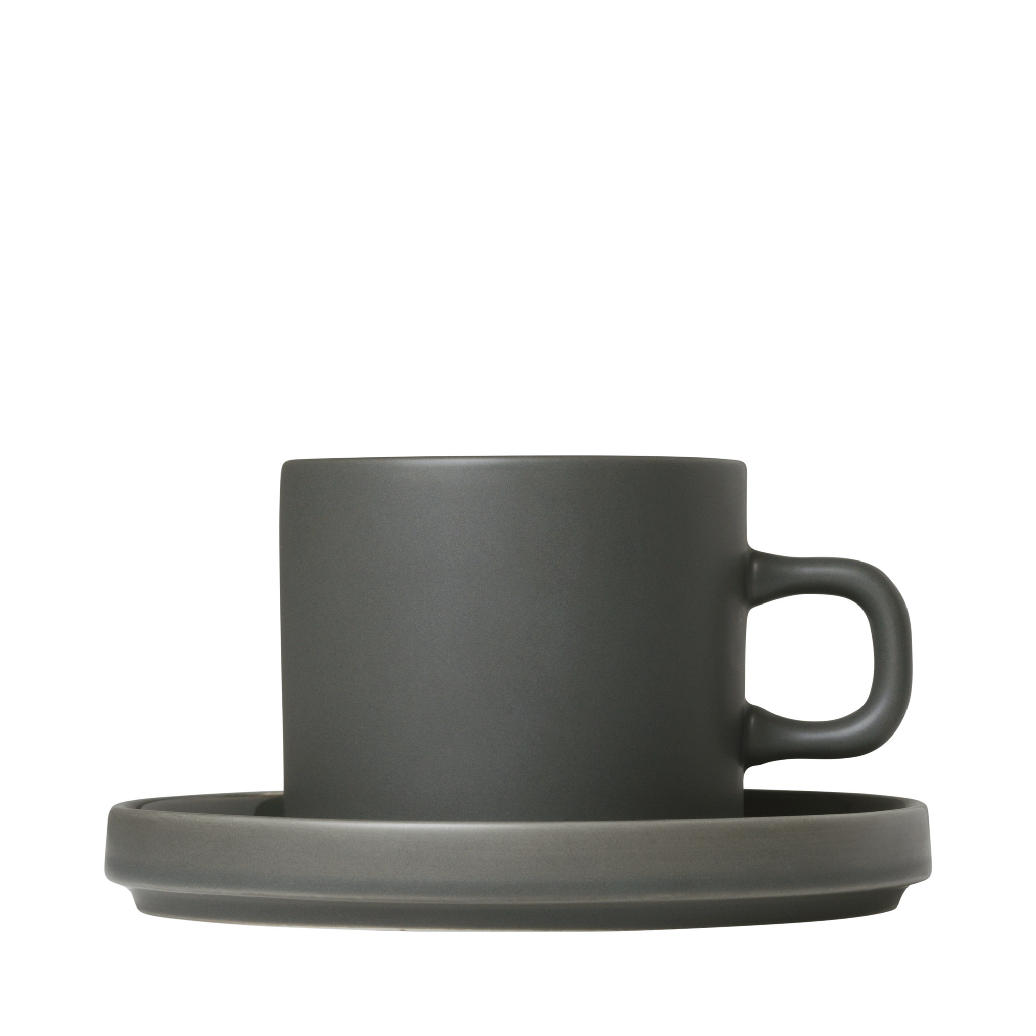 PILAR 2 coffee cups 200 ml with saucer Agave Green (63909)