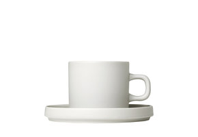 PILAR 2 coffee cups 200ml with Moonbeam saucer