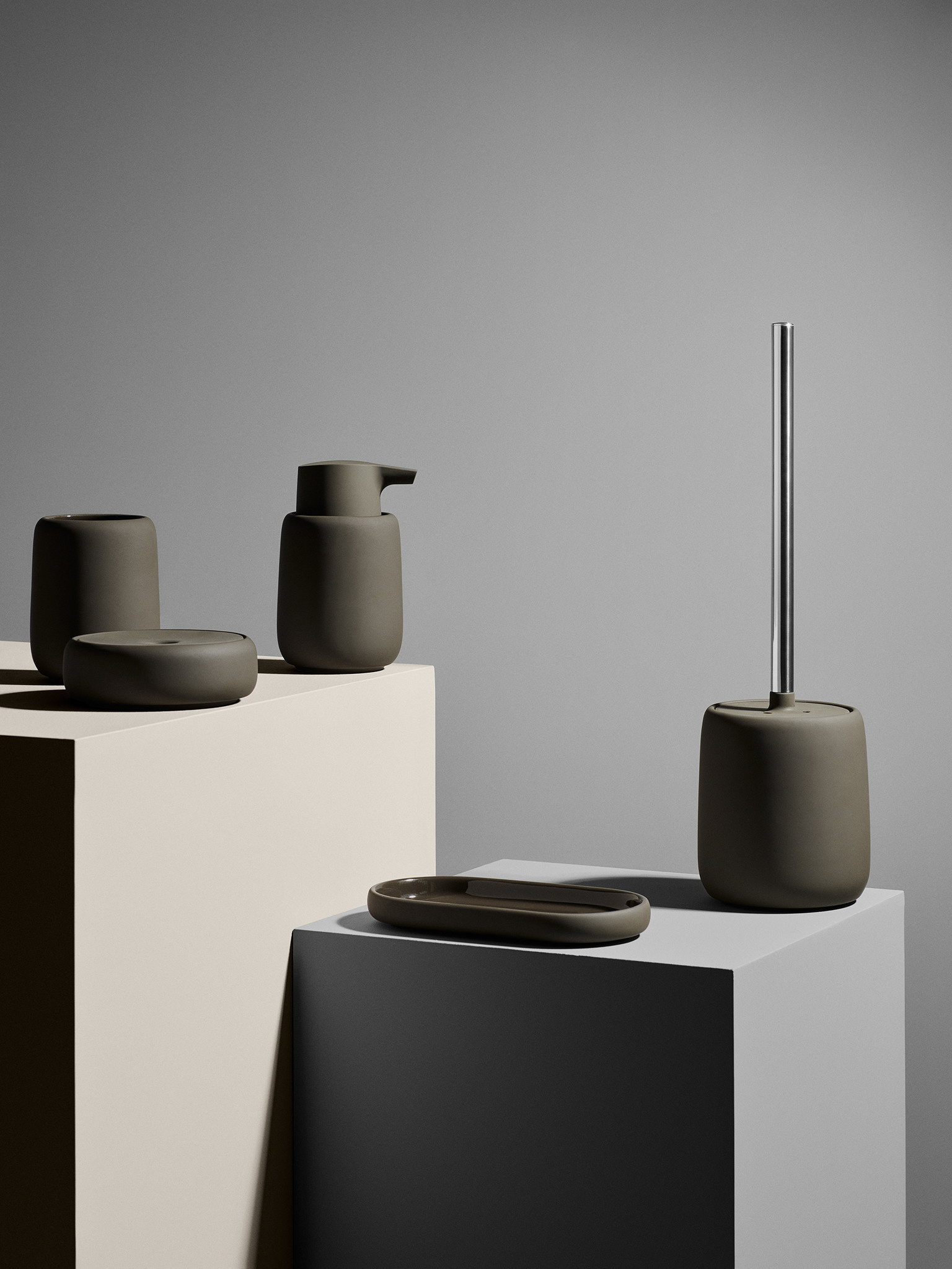 Opbergbox / zeepschaal SONO kleur Tarmac (69157)