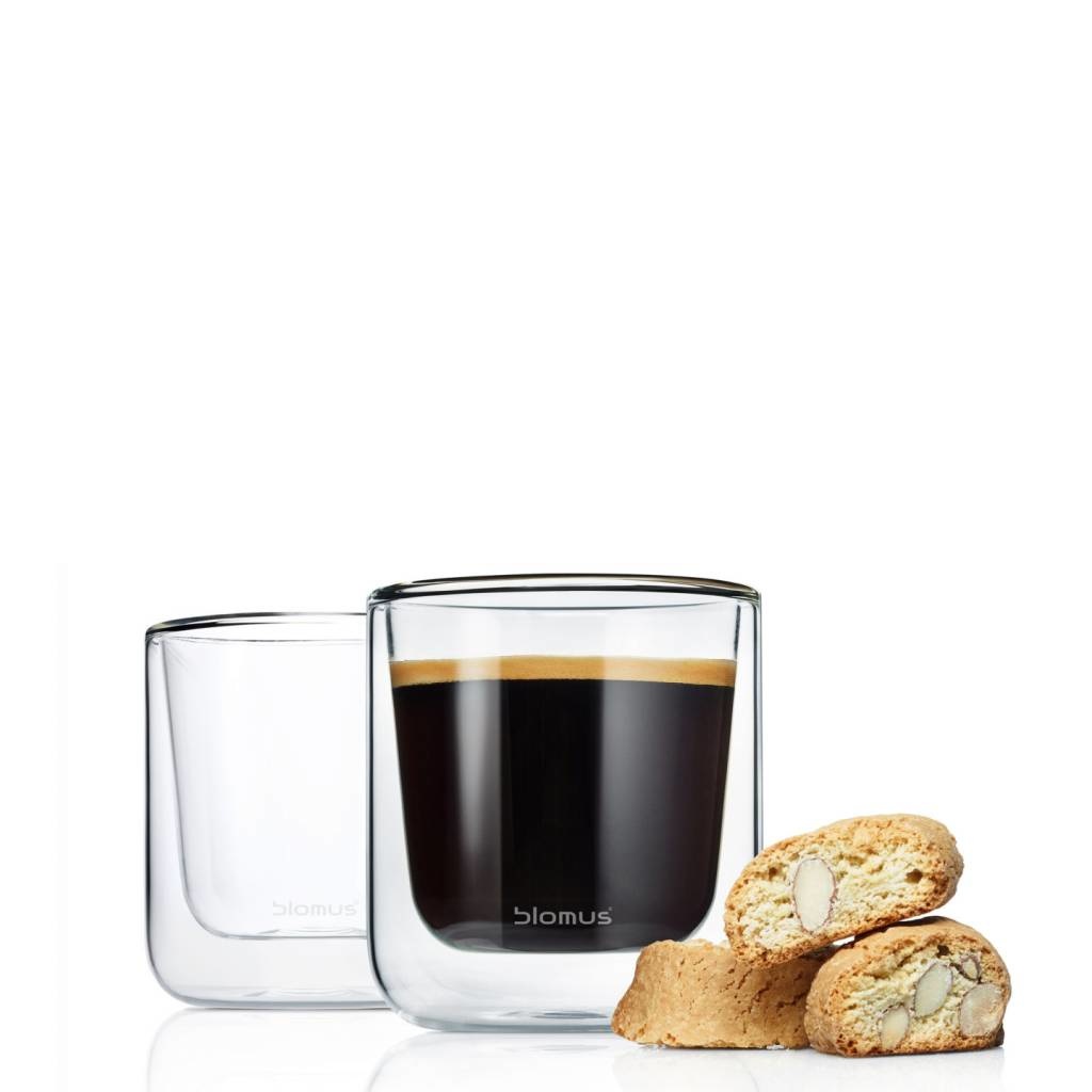Dubbelwandig glas NERO koffie (set/2) 63653