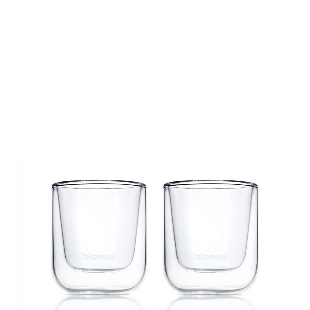 Double-walled glass NERO espresso (set/2) 63652