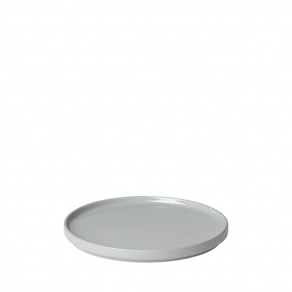 PILAR flat plate 20 cm Mirage Gray (grey) set/4 (63715)