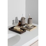 Storage box / soap dish SONO color Magnet, dark gray (69042) Ø12 cm