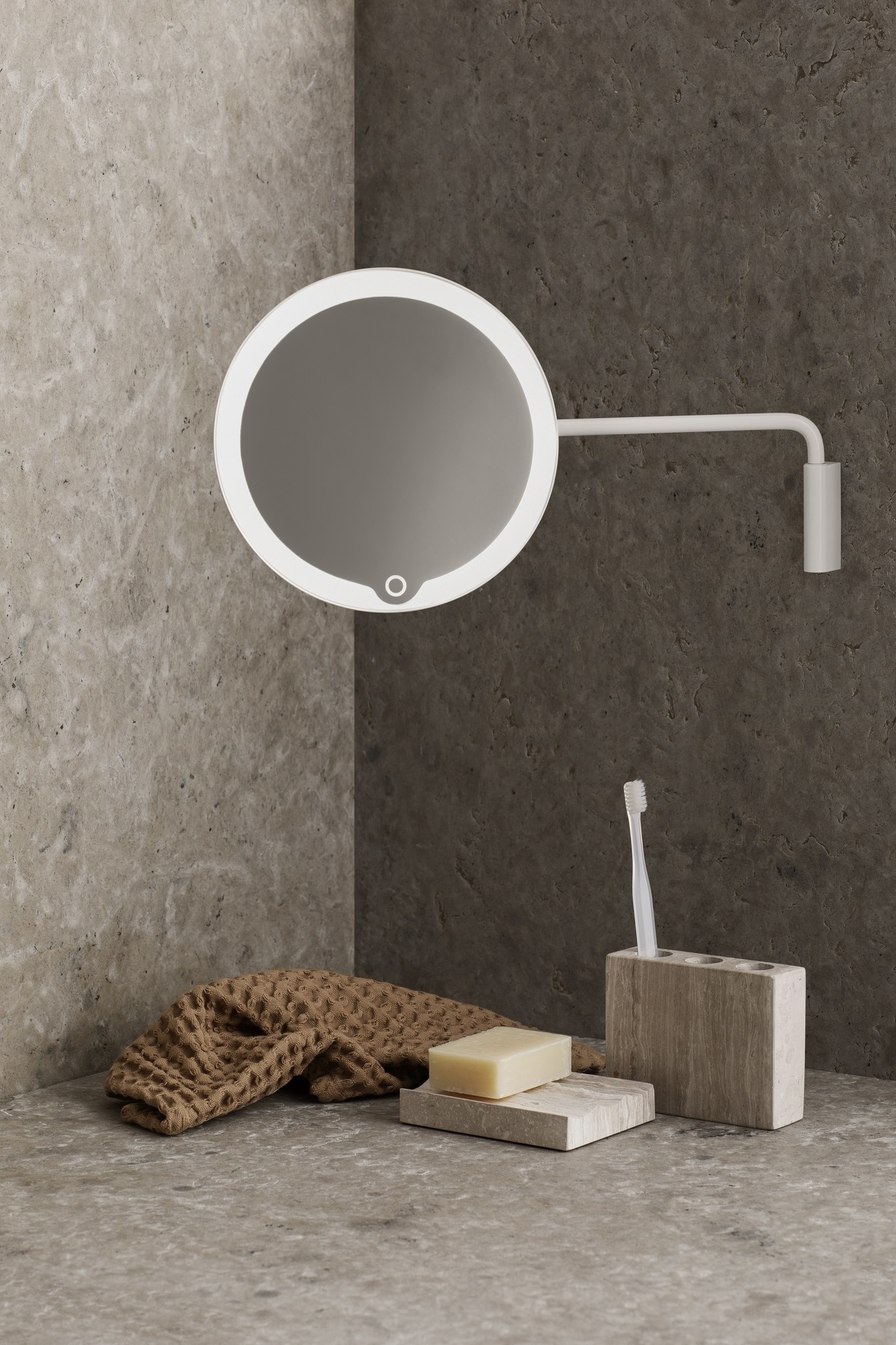 Blomus MODO LED-Kosmetikspiegel Wand Weiß