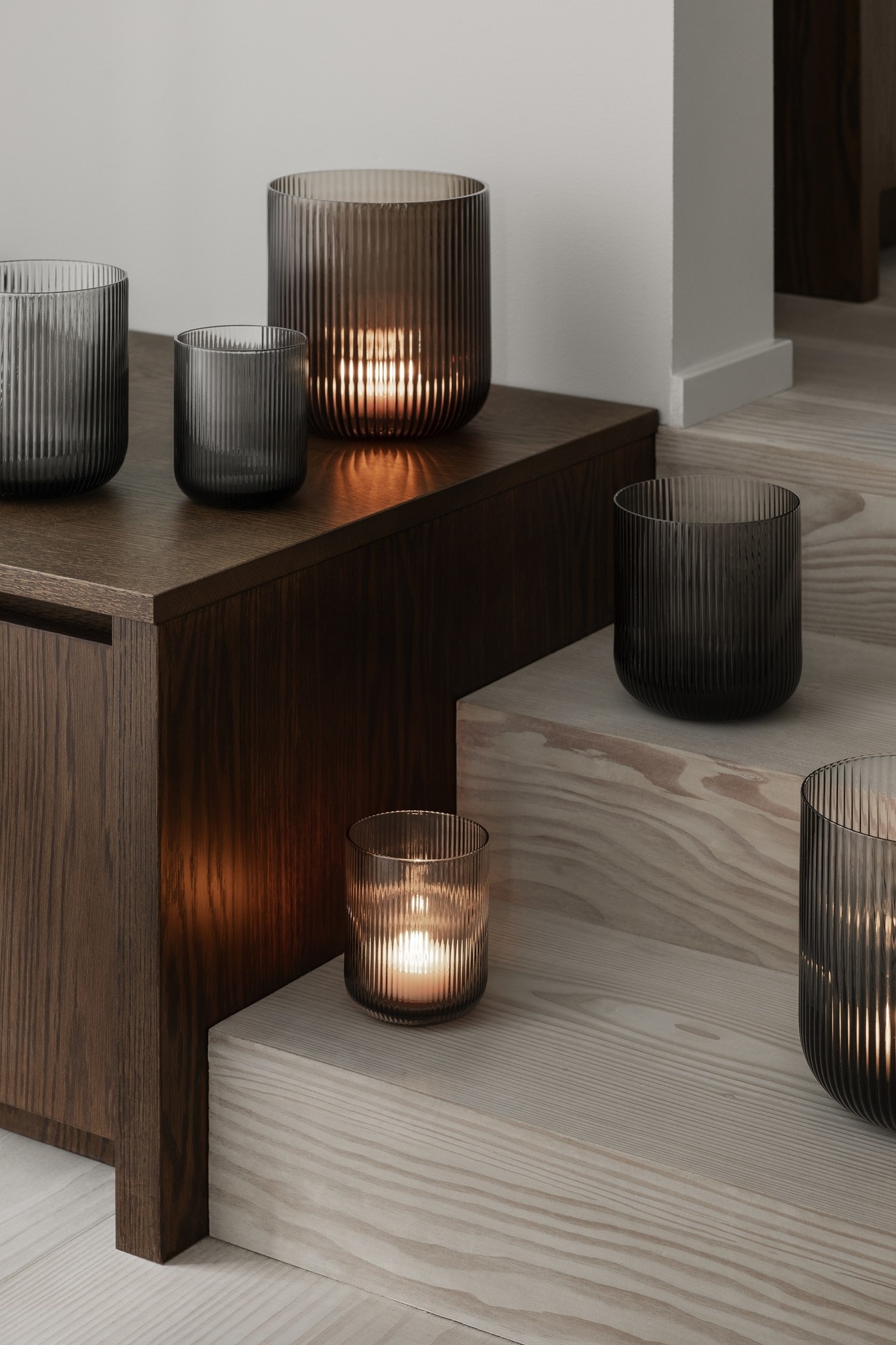 VEN wind light / candle holder Smoke Ø 9.5 cm - Small (66248)