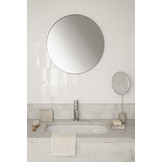 RIM Wandspiegel 50 cm Schwarz (66078) Rauchglas