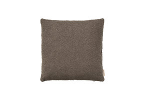 BOUCLE Kissenbezug Espresso 50x50 cm