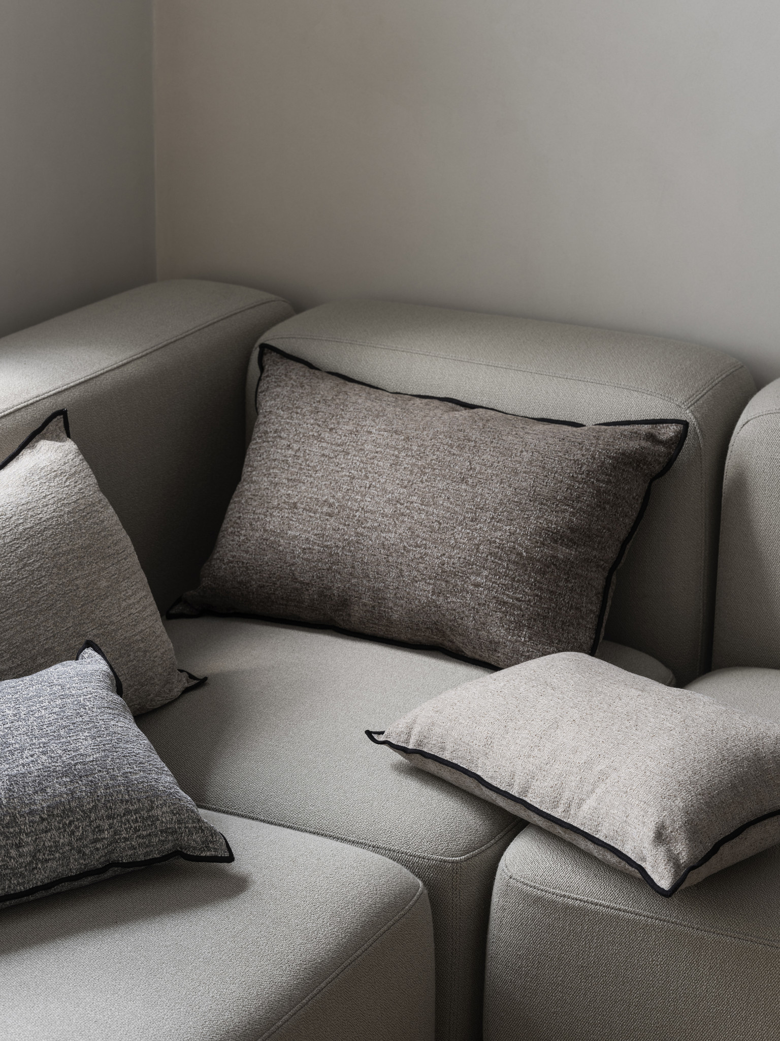 CHENILLE Kissenbezug 40x60 - Stahlgrau (66549)