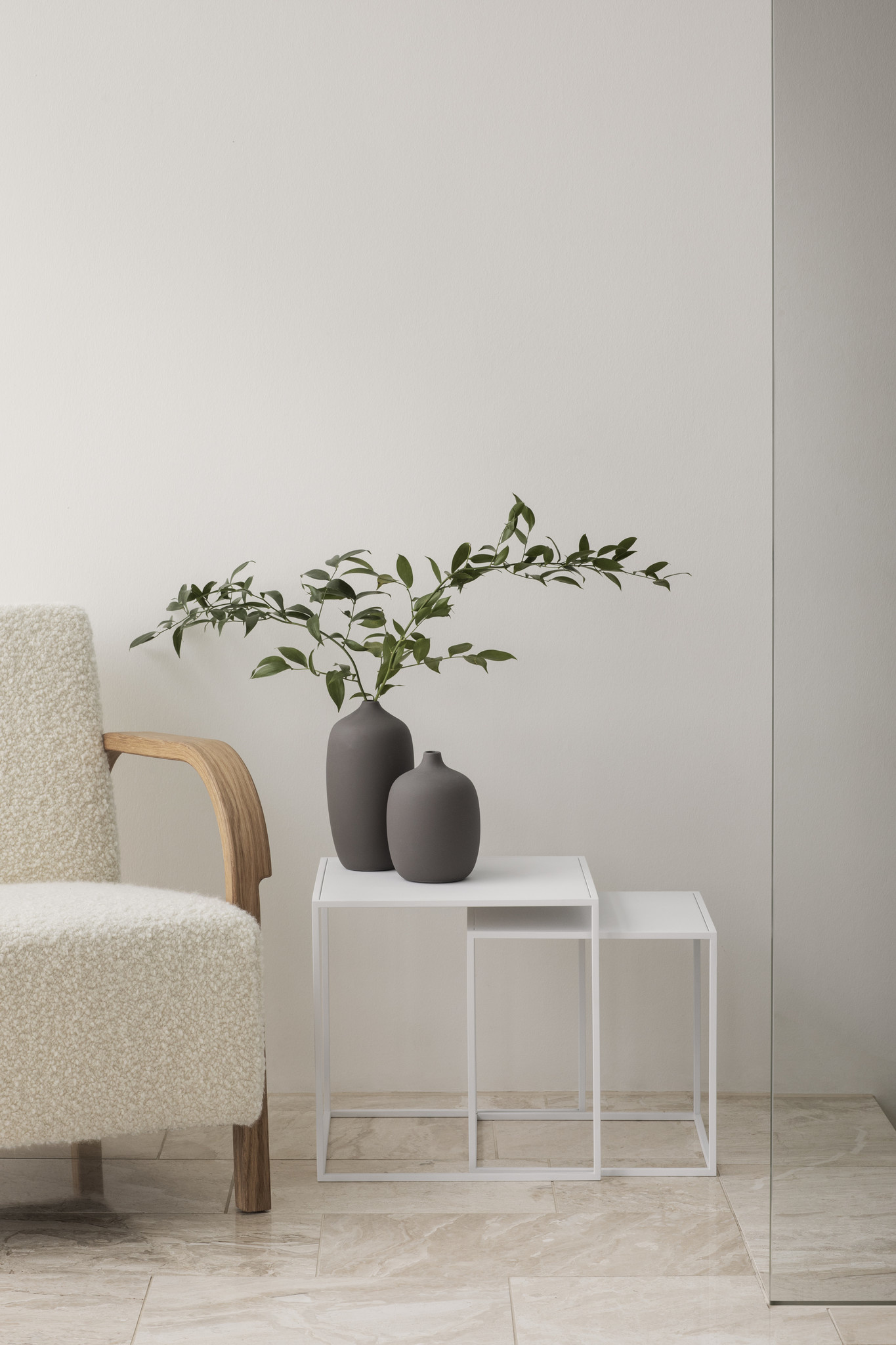 Blomus FERA bijzettafel White (set/2)