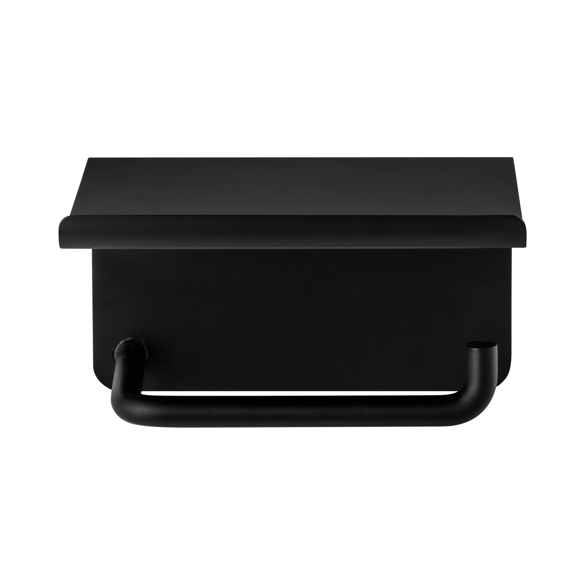 Toilet roll holder with platform MODO black (66456)