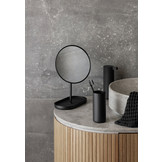 Blomus MODO toilet roll holder with shelf Black