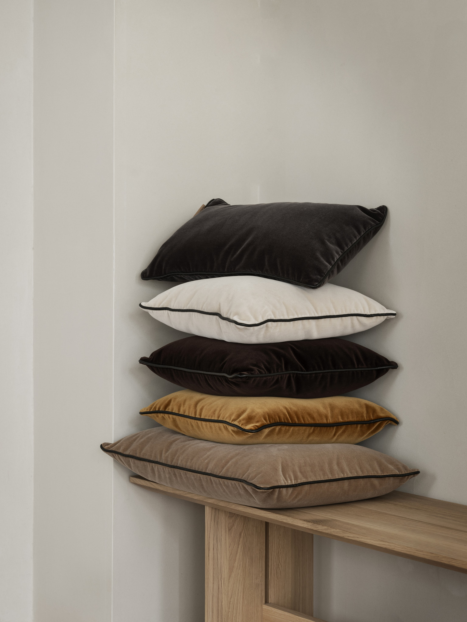 VELVET kussenhoes 30x50 - Tan (66565)