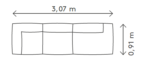 TASI Sofa - Kombination F