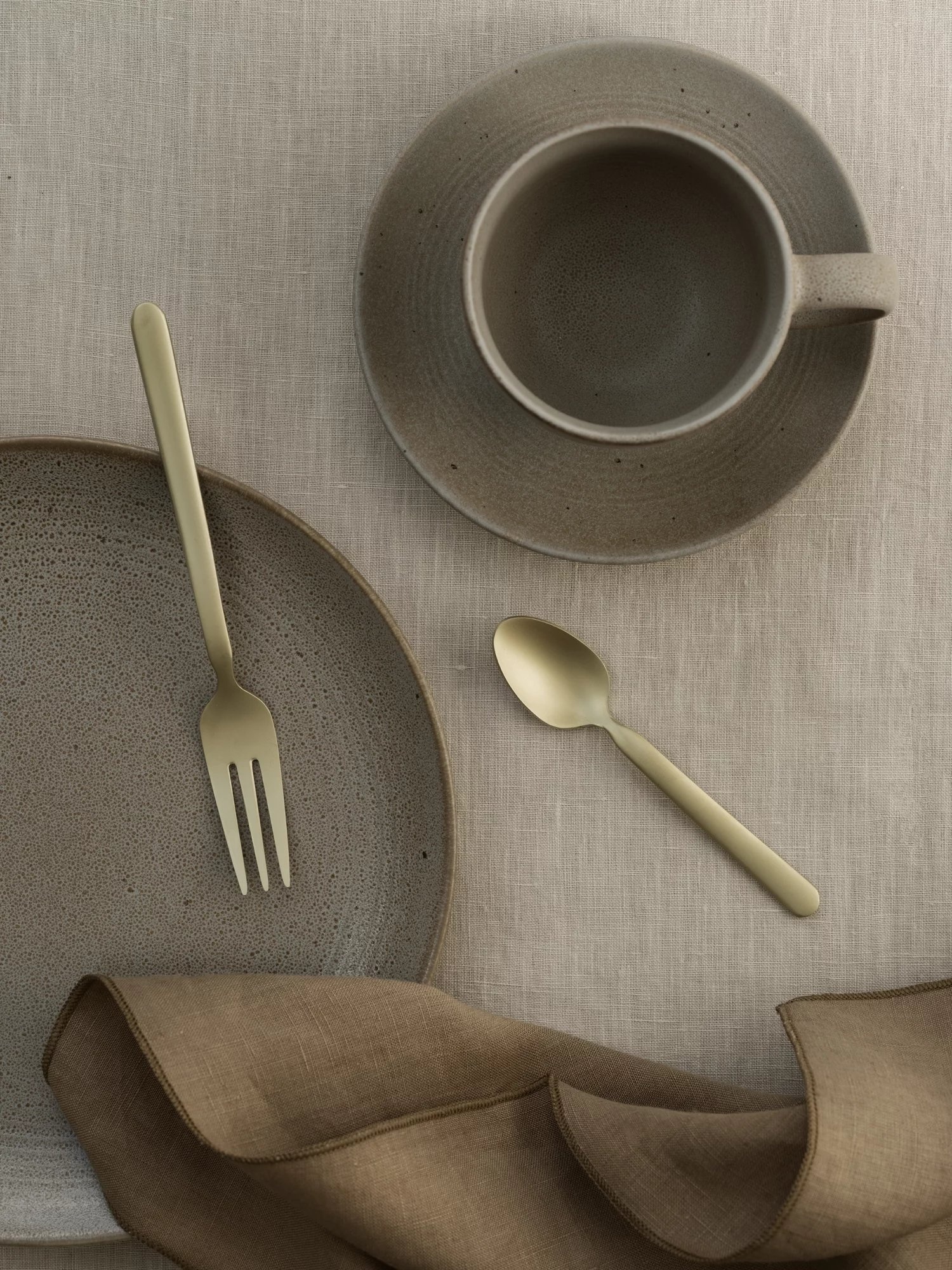 STELLA pastry fork (set/4) color Champagne - 64477