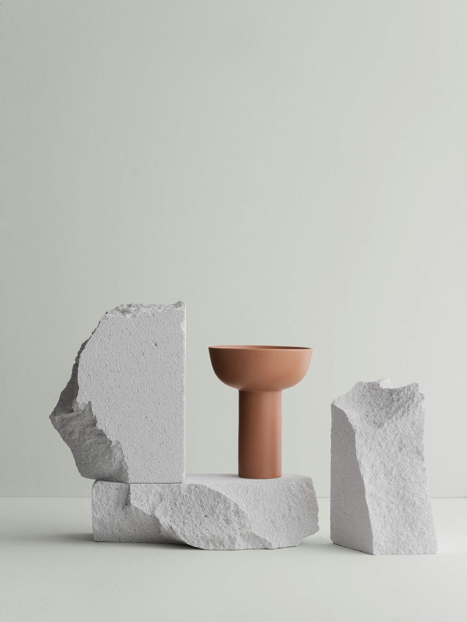 Blomus MIYABI vaas Terracotta hoog