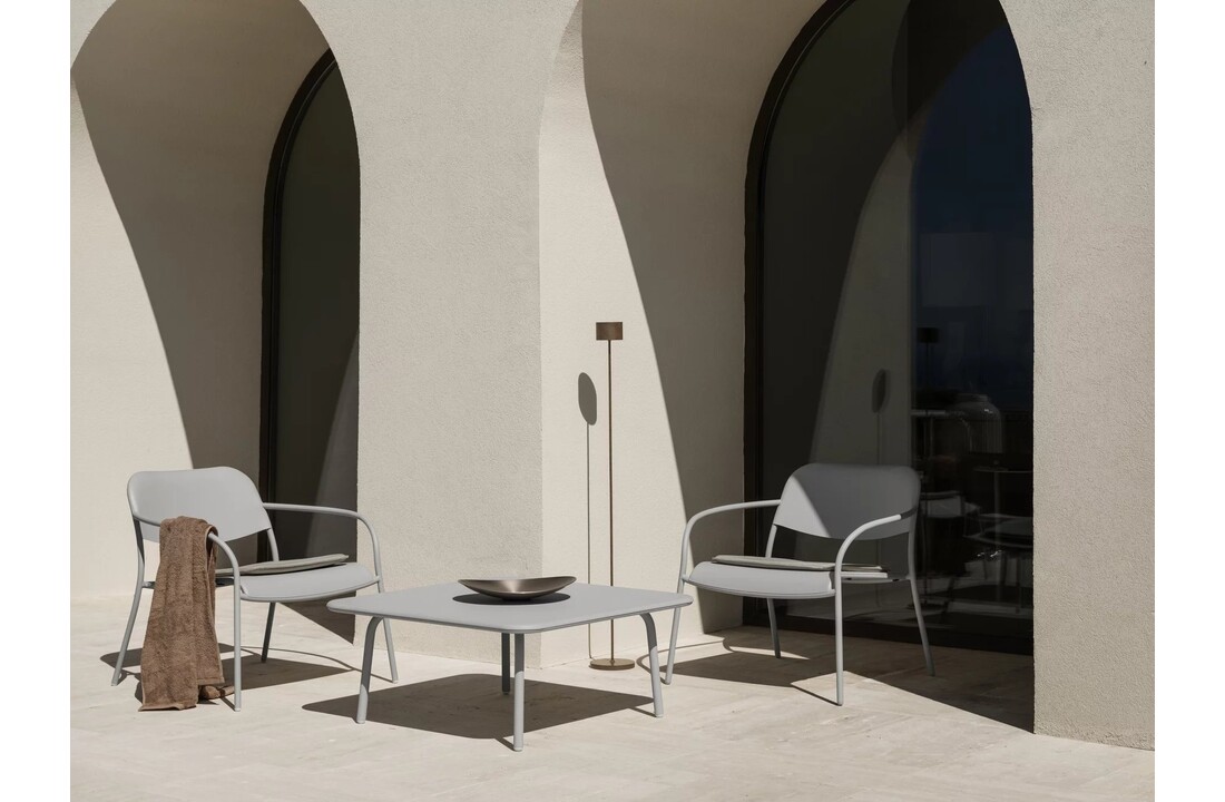 YUA WIRE Lounge-Sessel Seidengrau (62179)